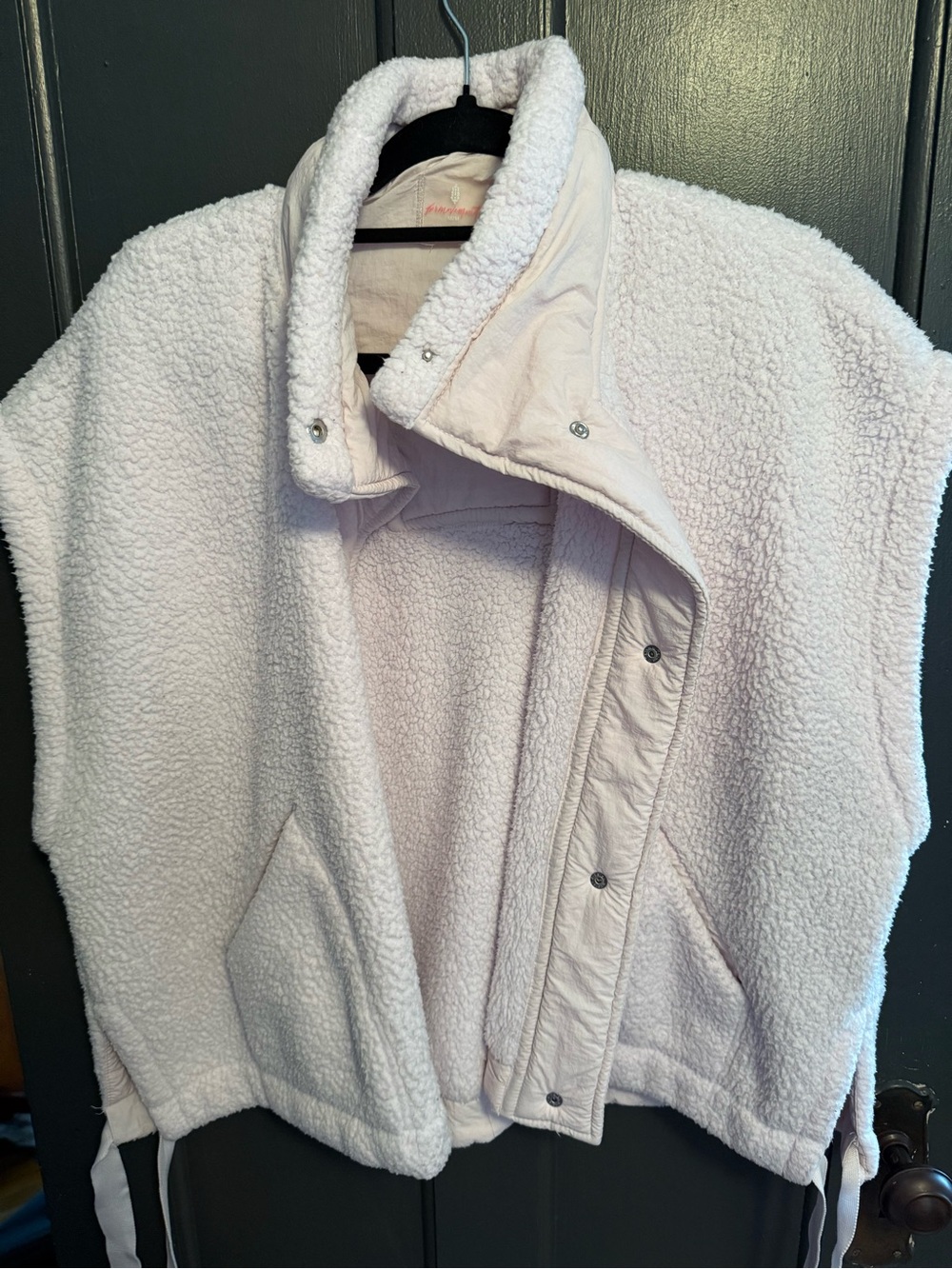 Free people pale pink Plush Sherpa Jacket - Light Pink